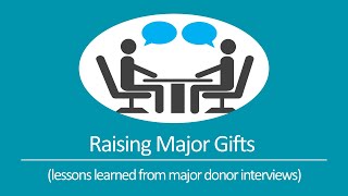 Online Class Lessons Learned from Major Donor Interviews [upl. by Havstad]