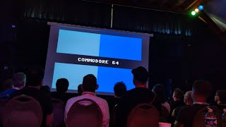 Solution 42 a 4 kilobyte Commodore 64 demo by Cycleburner  premiere with live audience at X2024 [upl. by Etnauj]