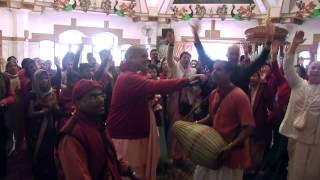 Ecstatic Kirtan at Iskcon New Delhi 01162015 [upl. by Monroy]