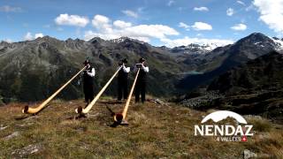 Alphorn Players in Nendaz Switzerland [upl. by Curzon]