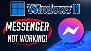 Facebook Messenger App Not Working Fix Windows 1110 Tutorial [upl. by Etessil913]