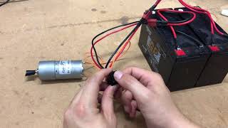 Control a DC Motor With A DPDT Switch [upl. by Modla784]