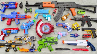 Tembak Plastik Nerfgun Seperti  Watergun Soft Bullet Sniper Ak47 M16 Machine Gun Nerf 234 [upl. by Cochrane536]