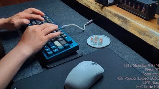 TGR x Monokei 910 ME v2 with Holy Panda switches  Legend of tactile switch [upl. by Anatola]