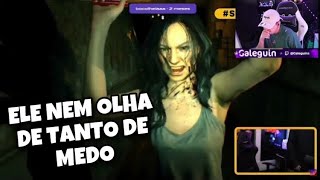 GALEGO REAGINDO OS MAIORES SUSTO DO CORINGA JOGANDO RESIDENT EVIL 7 [upl. by Paik]