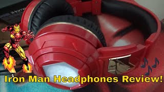 Reviewing Iron Man Bluetooth Headphones by iHome 🎧 [upl. by Carrew]