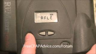 Respironics RemStar Pro Auto Pressure Change Clinicians Menu Free CPAP Advice [upl. by Drye]