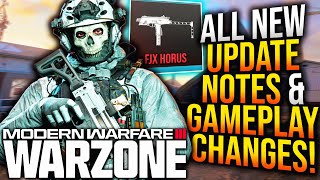 WARZONE All NEW UPDATE PATCH NOTES amp Changes Revealed Aftermarket Updates Ammo Nerfs amp More [upl. by Eydie768]