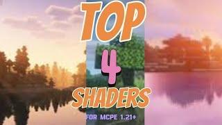 Top 4 Best Shaders for mcpe 121 Androidioswindows [upl. by Hillary924]