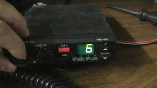 Realistic TRC430 by Radio Shack CB Radio  Overview and modulation adjustment location [upl. by Aikaz100]