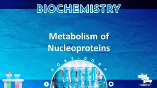 L45  metabolism of nucleoproteinpurines amp pyrimidines  Biochemistry [upl. by Anelad]