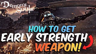 Demons Souls Early Game Starter Weapon for Strength Build CRUSHING BATTLEAXE [upl. by Akino]