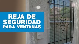 ¿Cómo instalar una reja de seguridad para ventanas [upl. by Namlaz]