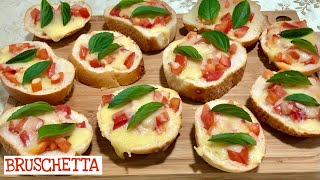 Bruschetta com tomate queijo e manjericão [upl. by Koss]