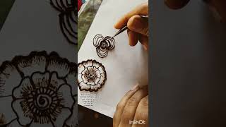 millionaire mehndi flowers momedian mehndi design subscribe share [upl. by Ydoc742]