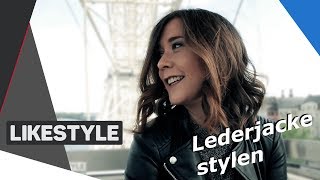 Lederjacke stylen  Top 3 Outfits  Fashion [upl. by Melesa]