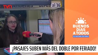 ¡Suben más del doble por feriado Estos son los precios de los pasajes este jueves feriado [upl. by Atinav357]