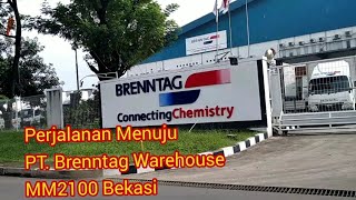 Perjalanan Menuju PT Brenntag Warehouse MM2100 Bekasi [upl. by Akili]