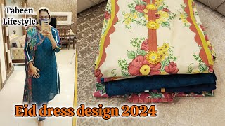 Eid dress design ideas 2024 by Tabeen lifestyle  Eid dress designing [upl. by Haroved]