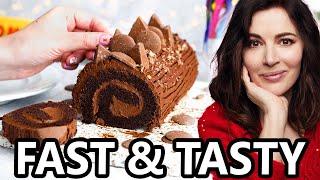 I Tried Baking Nigella Lawsons SECRET Chocolate Yule Log Recipe [upl. by Karlan]