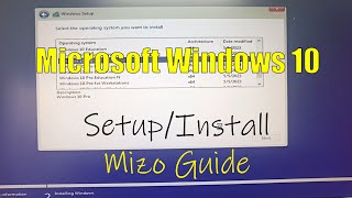 Windows 10 InstallSetup dan  Mizo Guide [upl. by Sakhuja432]