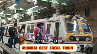 Mumbai Best Local Local Train Captured at Sanpada Station Harbour Lines indianrailways [upl. by Mara]