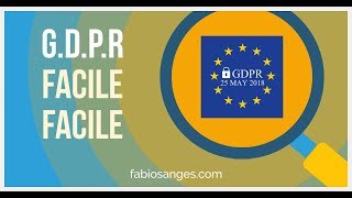 GDPR Spiegato Facile [upl. by Ahso]