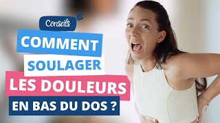 DOULEURS LOMBAIRES  routine simple pour les soulager [upl. by Rialb]