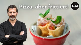 Rezept Pizza fritta von Andreas Caminada  GaultMillau Schweiz [upl. by Othilia234]