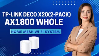 TP Link Deco X202 Pack AX1800 Whole Home Mesh Wi Fi System [upl. by Ansaev367]