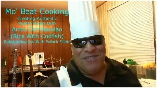 Mo Beat Cooking  Arroz Con Bacalao Puerto Rican Dish [upl. by Eyahs]