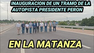 523 INAUGURACION DE LA AUTOPISTA PRESIDENTE PERON EN LA MATANZA [upl. by Dayiz]