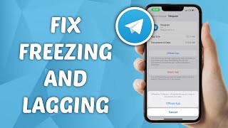 How to FIX Telegram FreezingLagging on iPhone [upl. by Anglim296]