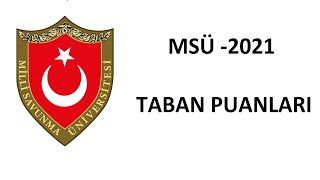 MSÃœ TABAN PUANLARI AÃ‡IKLANDI  HANGÄ° OKUL KAÃ‡ PUANLA KAPATTI   MSÃœ2021 TABAN PUANLARI [upl. by Worthy]