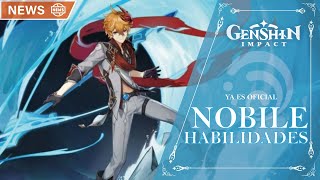 ES OFICIAL NOBILE TALENTOS Y HABILIDADES NUEVOS PERSONAJES  Genshin Impact  Gameplay Español [upl. by Ynnavoeg]