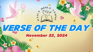 VERSE OF THE DAY NOVEMBER 22 2024 [upl. by Belva]