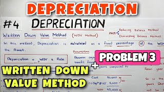 4 Depreciation  Written Down Value Method  Problem 3  By Saheb Academy [upl. by Einamrej160]