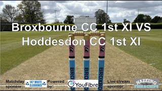 Broxbourne CC 1st XI VS Hoddesdon CC 1st XI 1st June 2024 [upl. by Esinrahc364]