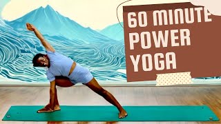 60MINUTE POWER VINYASA Flow  IntermediateAdvance Yoga Flow [upl. by Nnylrebma]