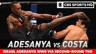 Israel Adesanya vs Paulo Costa Adesanya retains title with TKO win  UFC 253 Recap CBS Sports HQ [upl. by Hoppe291]