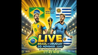 LIVE Brazil vs Uruguay  Matchday 12 World Cup 2026 Qualifiers [upl. by Draw]