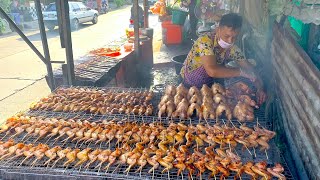 Opens at 4 AM Full of Orders Amazing Charcoal Grilled Chicken  Thai Street Food [upl. by Naamana667]