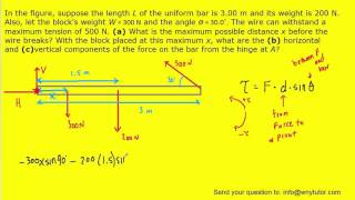 in the figure suppose the length l of the uniform bar is [upl. by Harlen]