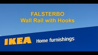 IKEA FALSTERBO Wall Rail with Hooks [upl. by Millford697]