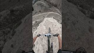 Dropping off Kamloops cliffs 😬 freeridemtb mtb [upl. by Dilaw]