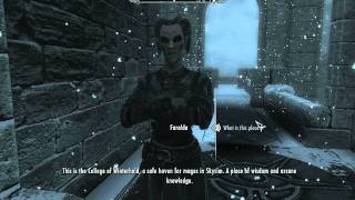 Visit the College of Winterhold  Riverwood Misc Quest  Elder Scrolls 5 Skyrim [upl. by Drahser813]