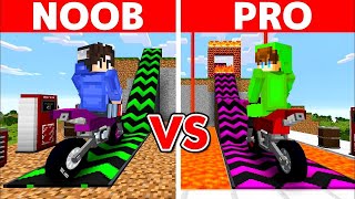 NOOB VS PRO SUPER MEGA RAMP BUILD BATTLE CHALLENGE  Minecraft Tagalog [upl. by Angela]