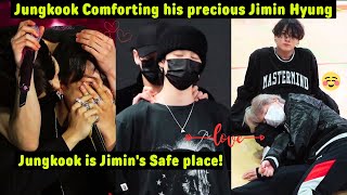 Jungkook is Jimins Safe place Jungkook Comforting his small and precious Jimin Hyung [upl. by Leona]