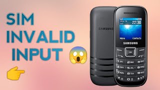 Samsung E1200Y Sim Invalid Input Problem Solve ✅✅ [upl. by Xet]