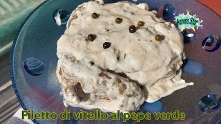 Ricetta facile Filetto al pepe verde in padella [upl. by Desi]